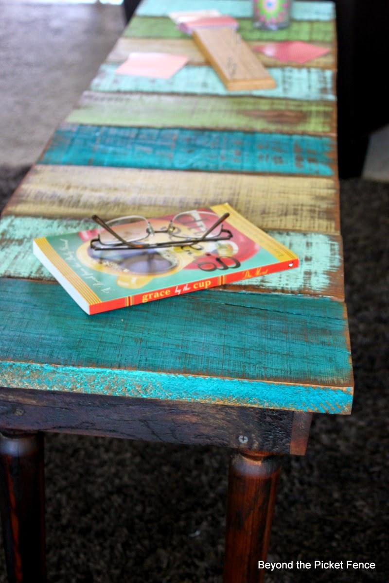 Beyond The Picket Fence How to Make a Reclaimed Wood Bench/Coffee Table