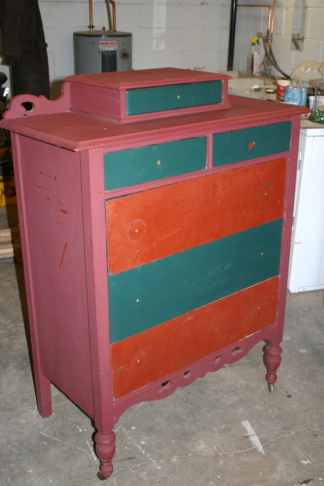 Doodle Bug Grey Highboy Dresser