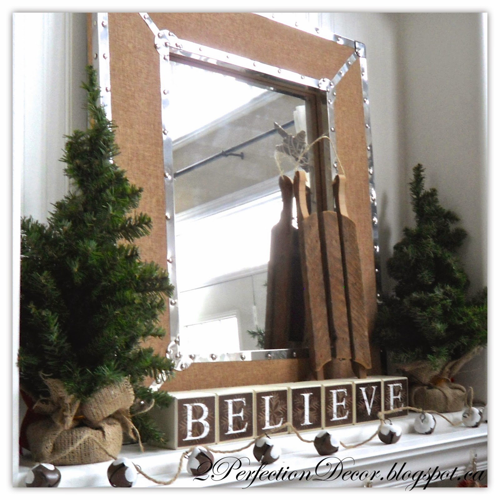 26 amazing diy fireplace mantel christmas makeovers 2Perfection Decor: Our Neutral Christmas Mantel