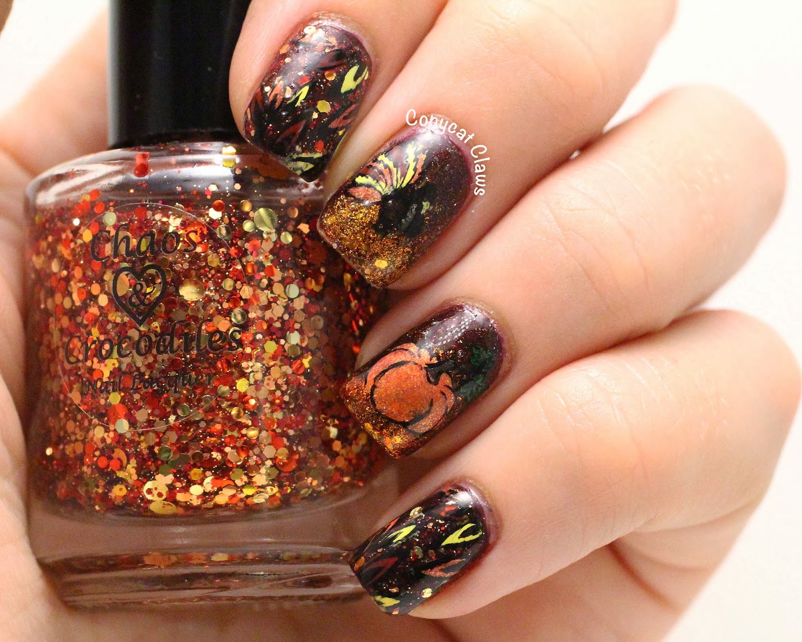 Thanksgiving Nail Decals - wide 3