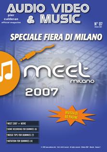 Audio Video & Music 0.7 - Ottobre 2007 | TRUE PDF | Mensile | Professionisti | Audio Recording | Software | Hardware