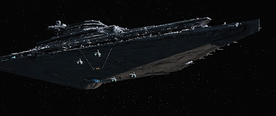 Still of the new Star Destroyer from Star Wars Episode VII: The Force Awakens