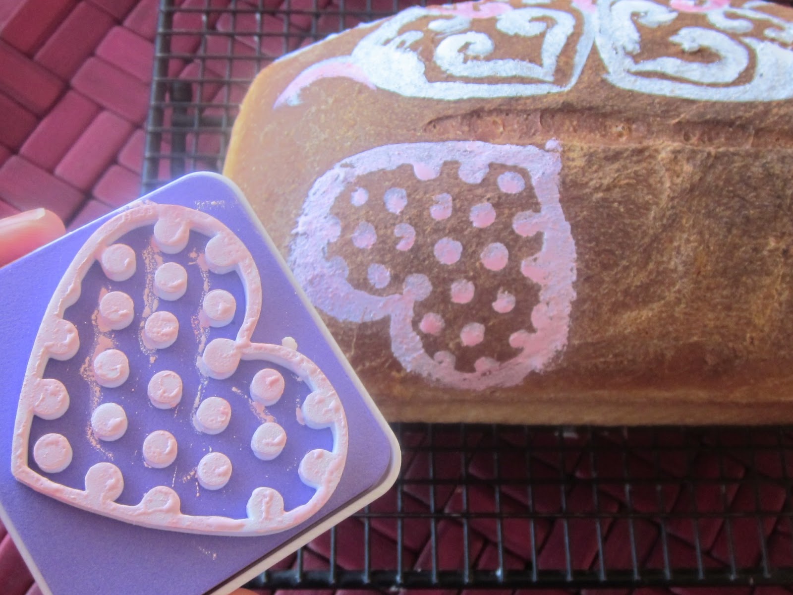 Chef Tess Bakeresse Valentine's Decorative Bread and Class With the Ladies