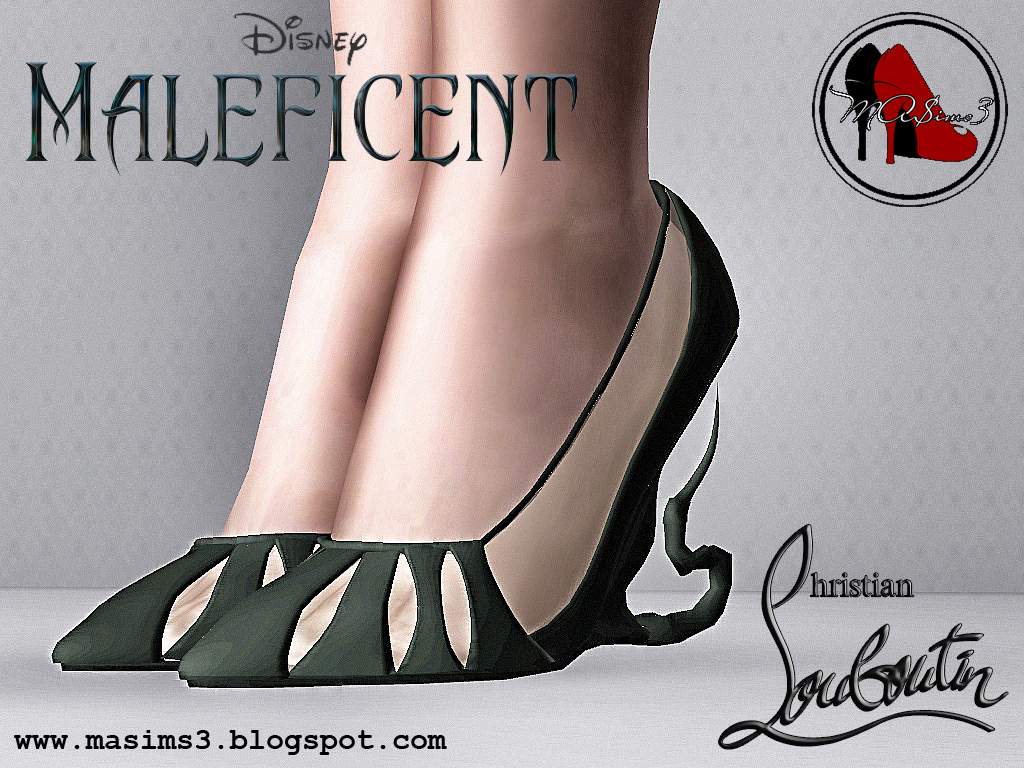 My Sims 3 Blog: Christian Louboutin Maleficient Shoes by MrAntonieddu