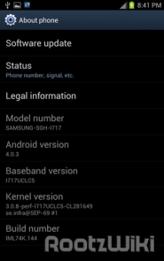 Android 4.0 for Samsung Galaxy Note photo