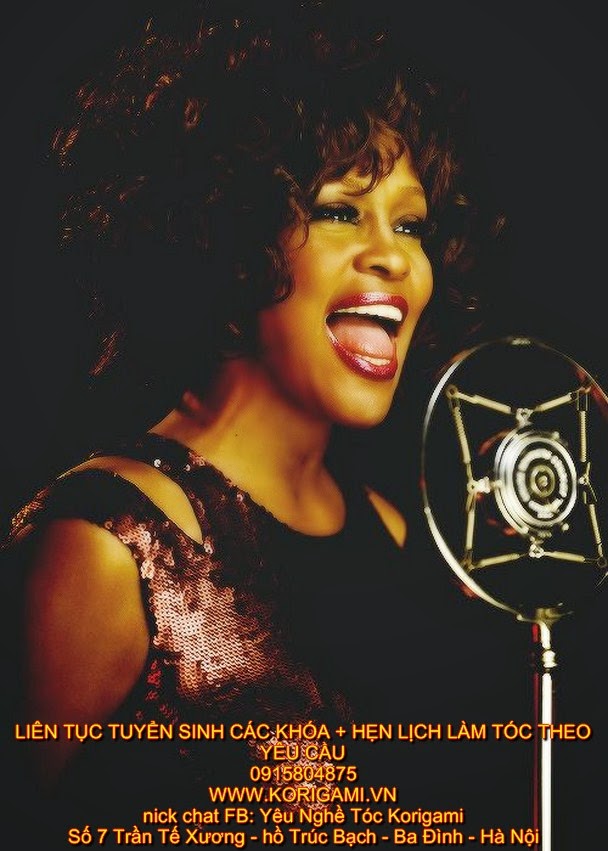 KIỂU TÓC NỮ ĐẸP, NỮ HOÀNG ÂM NHẠC THẾ GIỚI, WHITNEY HOUSTON, THE VOICE, GIỌNG CA VÀNG, DIVA NHẠC POP, NỮ HOÀNG NHẠC POP