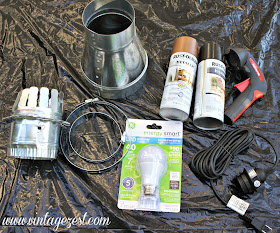 DIY Industrial Pendant Light with LED Power! on Diane's Vintage Zest! #LEDSavings #CollectiveBias #shop