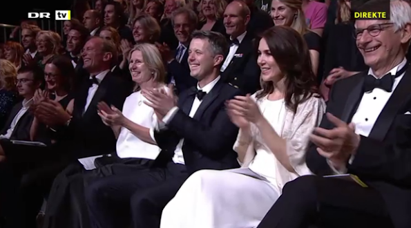 Crown Princess Mary and Crown Prince Frederik of Denmark attended the Annual Reumert Award 2015 Presentation at the Royal Danish PlayHouse in Copenhagen