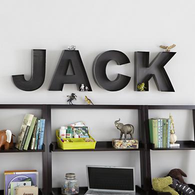 Parrish Platz Faux Metal Wall Letters Shelf Style Faux Metal Wall Letters Shelf Style