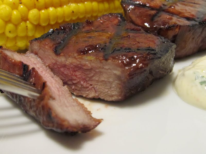 Jenn's Food Journey Balsamic Steaks with Roasted Jalapeno Aioli