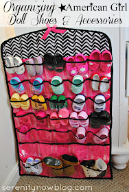 Organizing & Storing American Girl Doll Shoes & Accessories, from Serenity Now