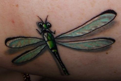 Dragonfly+tattoos+for+women+on+foot