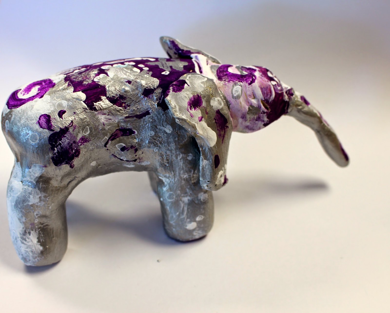 Art. Eat. Tie Dye. Repeat. Clay Elephants