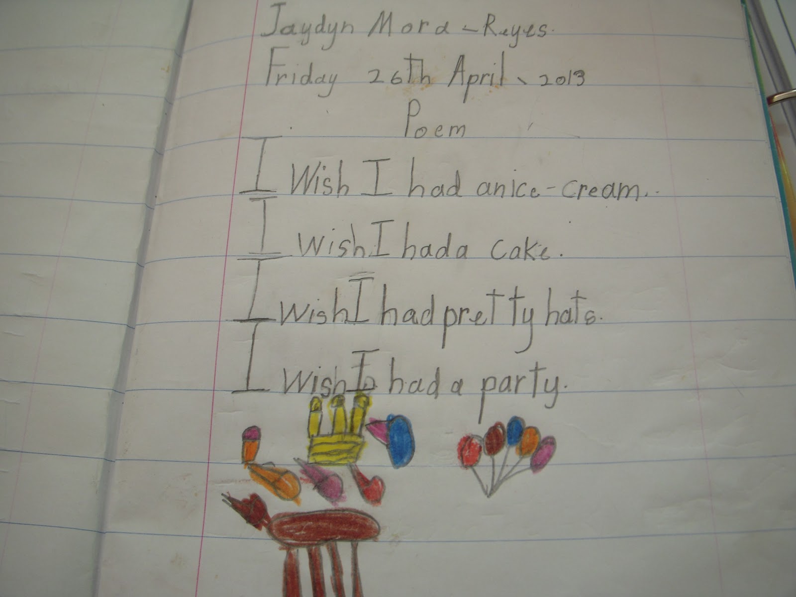 I wish poem ideas picture