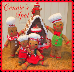 Gingerbread Crochet Doll Family Pattern© + Gingerbread Wreath Tutorial by Connie Hughes Designs©