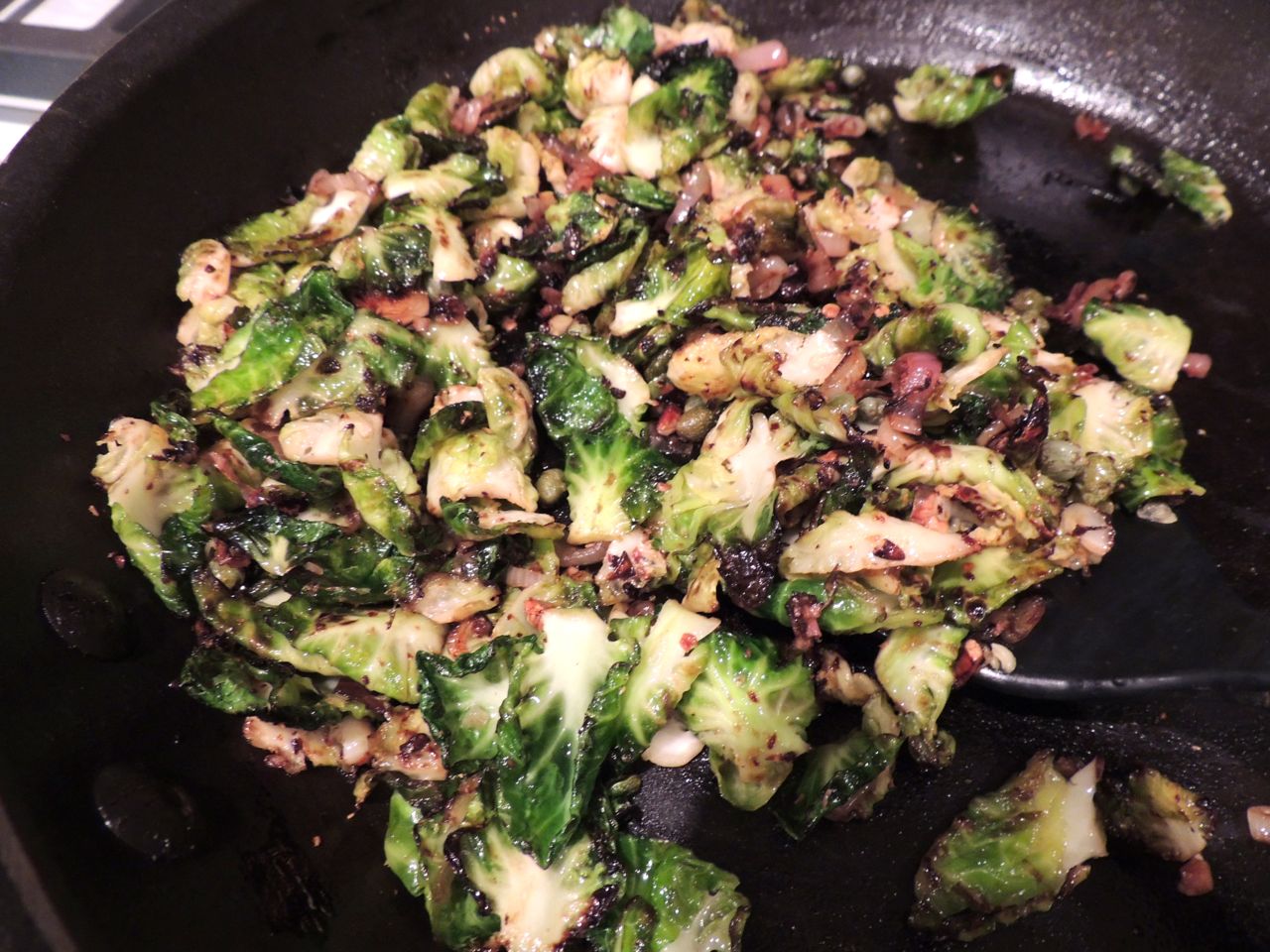 Eat Drink And Be Me Pan Fried Brussels Sprouts (inspired by Cleo)