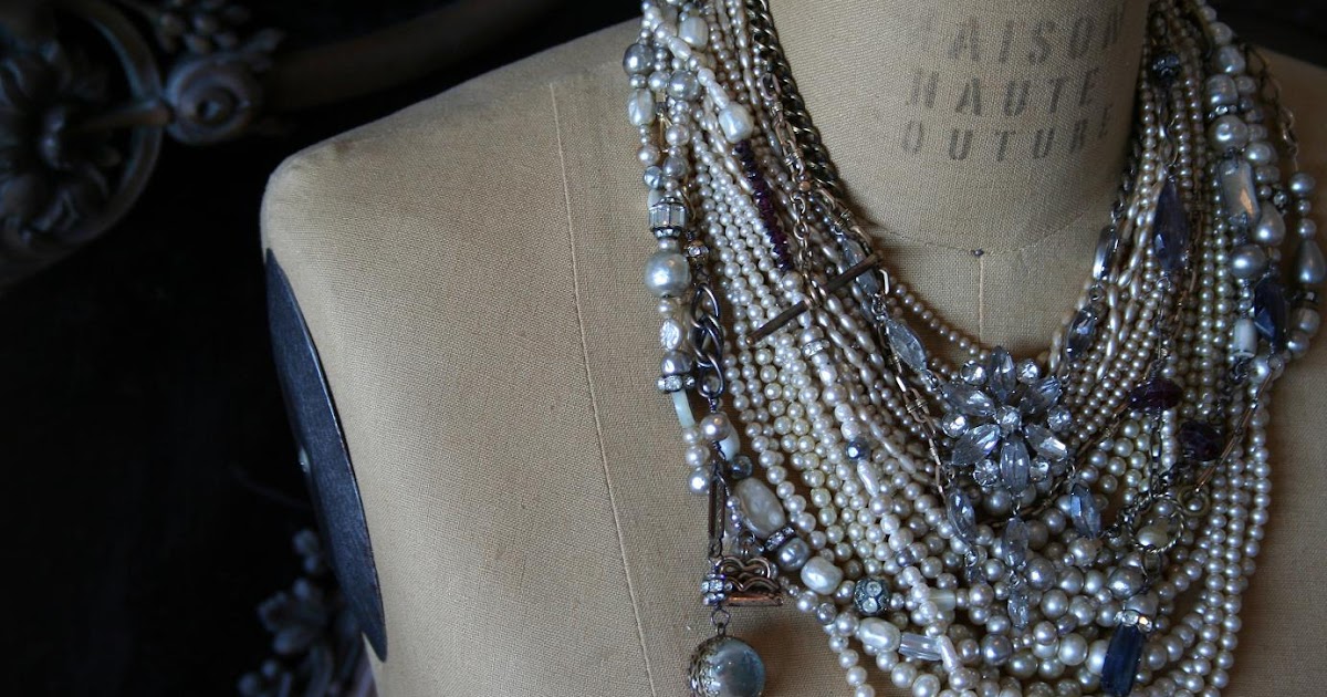 RELICS You Can Never Have Too Many Pearls and Tarnished Rhinestones!!!!!