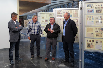 Inauguración exposición filatélica, Mieres