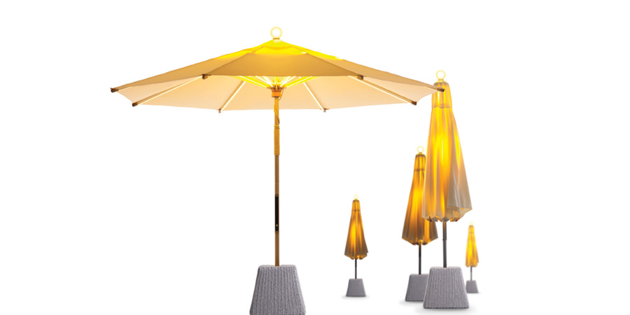 NI LED Parasol for Beach