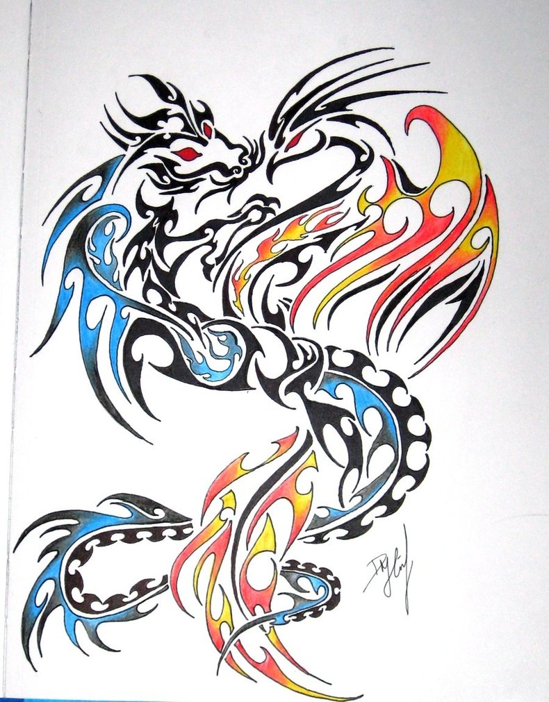 Phoenix and dragon tattoo Tat me! Pinterest