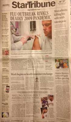 Star Tribune front page