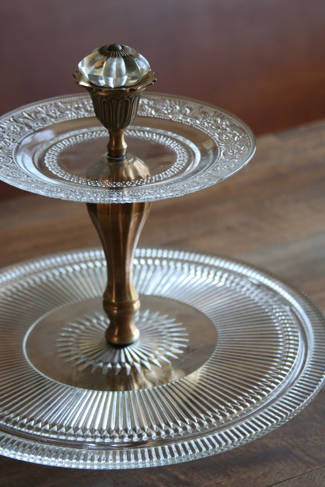 My Salvaged Home Candlestick Cupcake Stand Tutorial