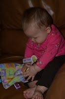 Taggie blanket and cute baby
