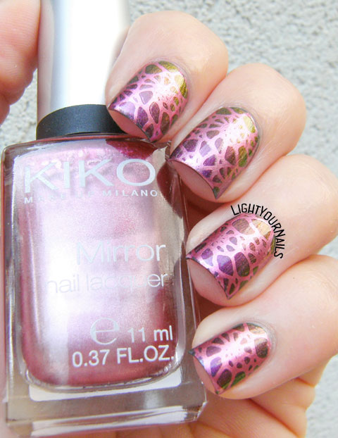 Duochrome stamping with plate BPL-028 Duochrome stamping with plate BPL-028