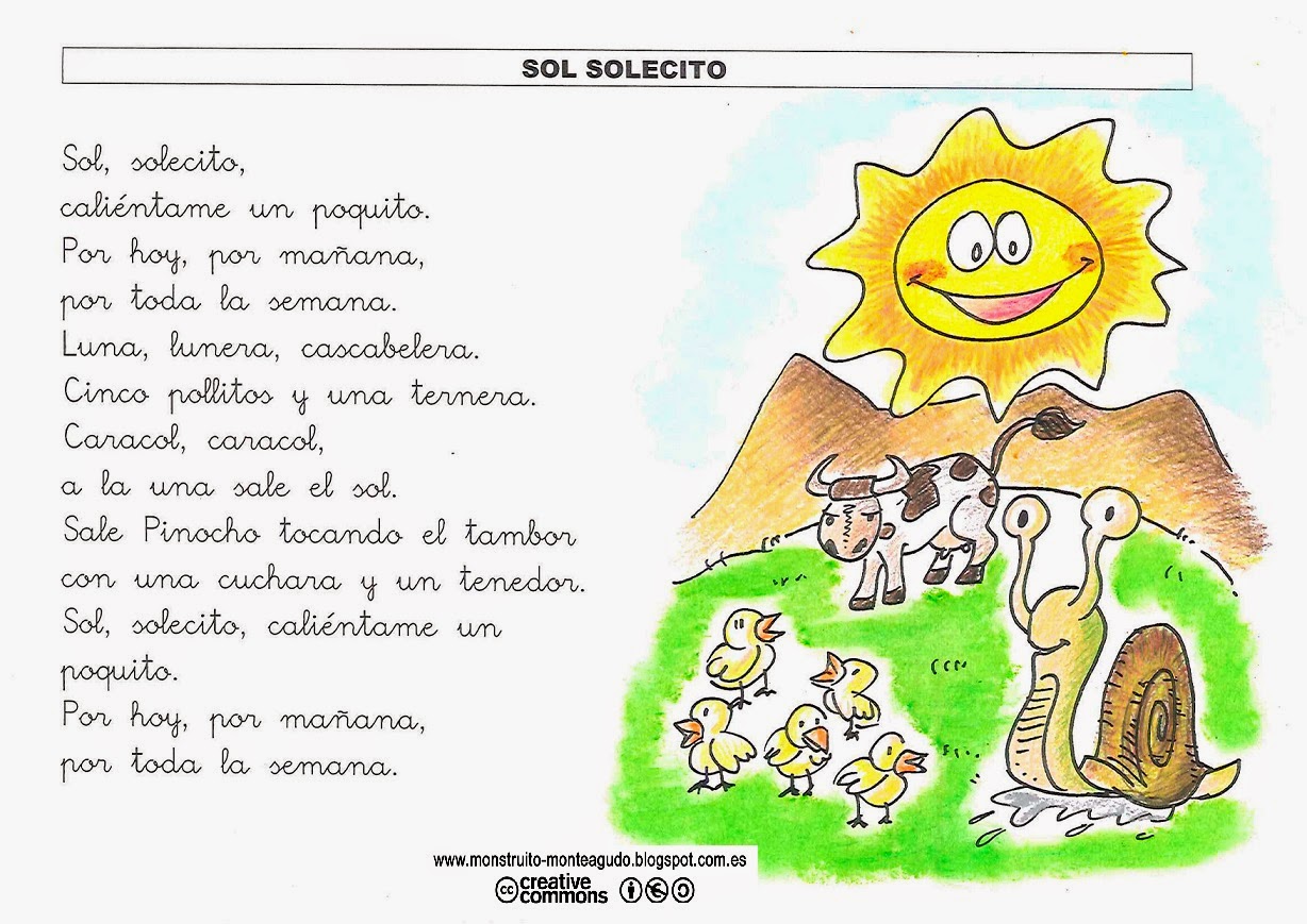 El Monstruito en Monteagudo: Canción: Sol solecito.