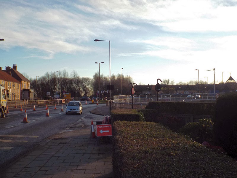Photographs Of Newcastle Cowgate Roundabout and Shops
