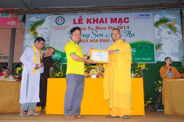 Bế mạc,khóa tu,mùa hè, chùa Hoa Khai, năm 2014