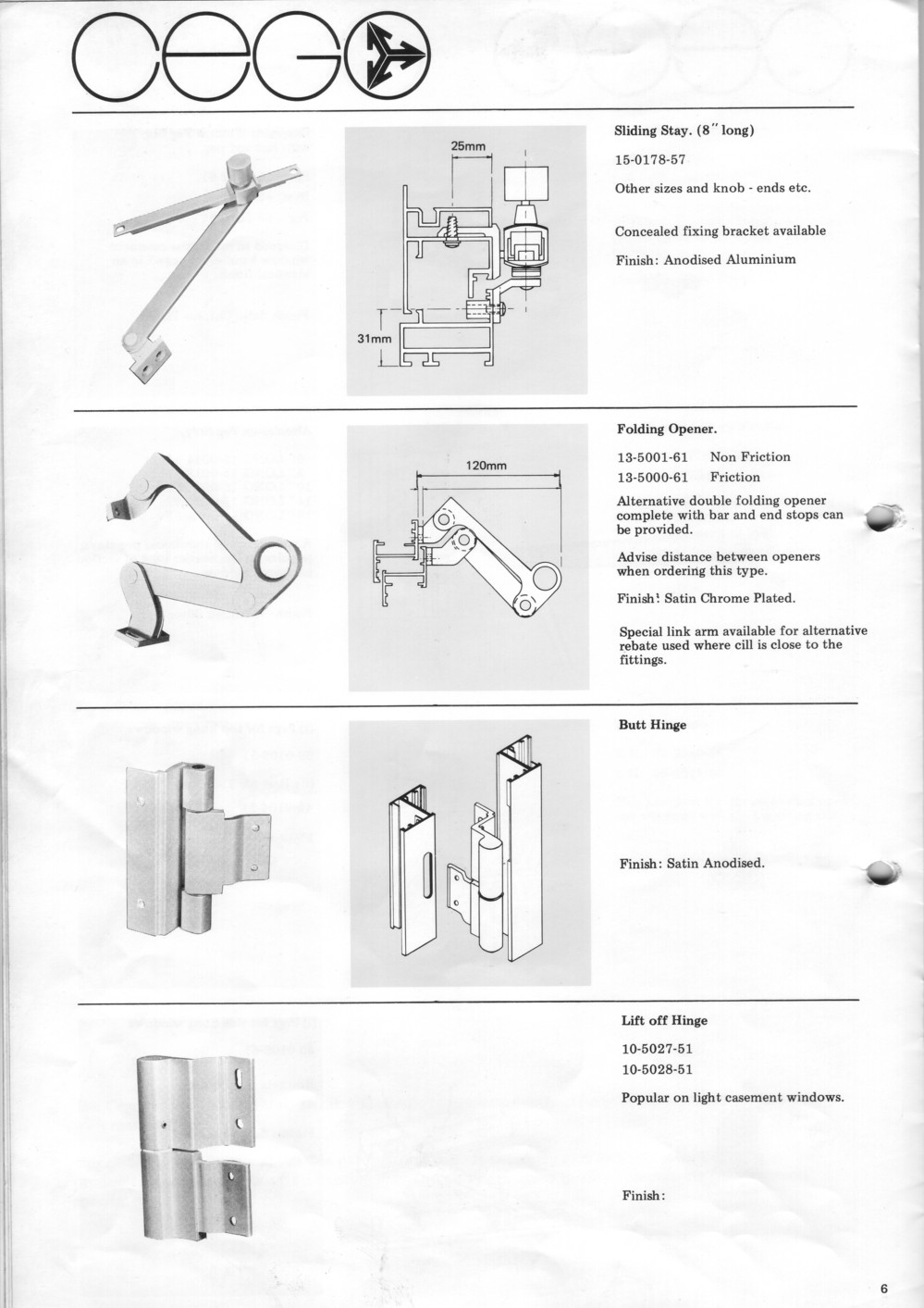 Metal Window Parts: Steel Window Fittings.