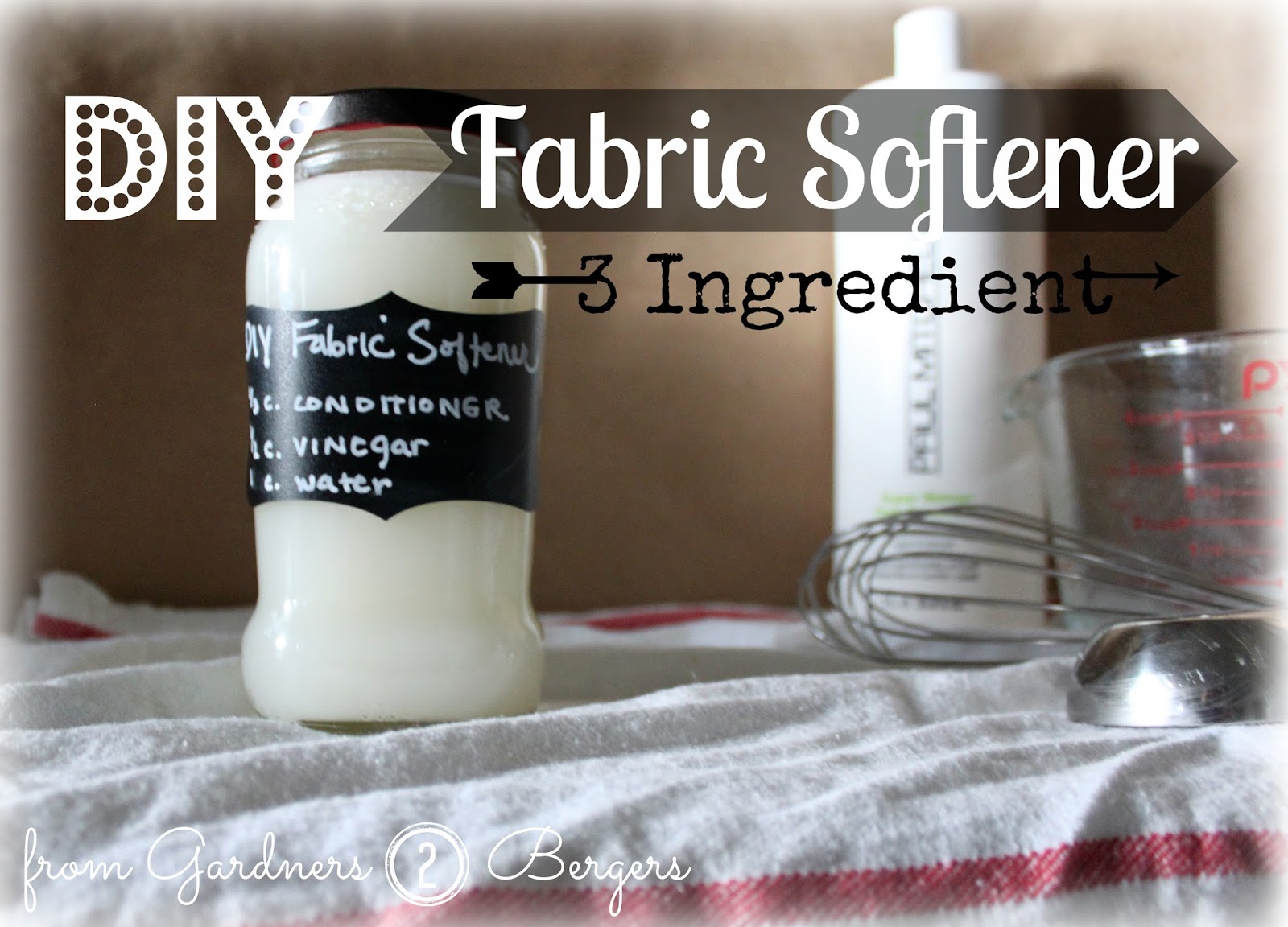 from Gardners 2 Bergers DIY Fabric Softener Recipe & Printable