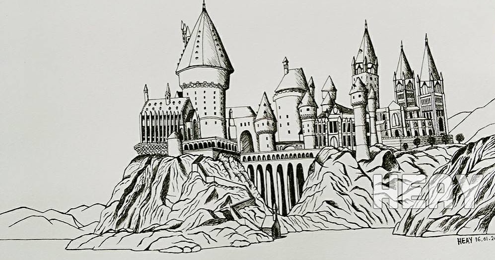Featured image of post Harry Potter Castle Drawing Easy : Keep up the good work.