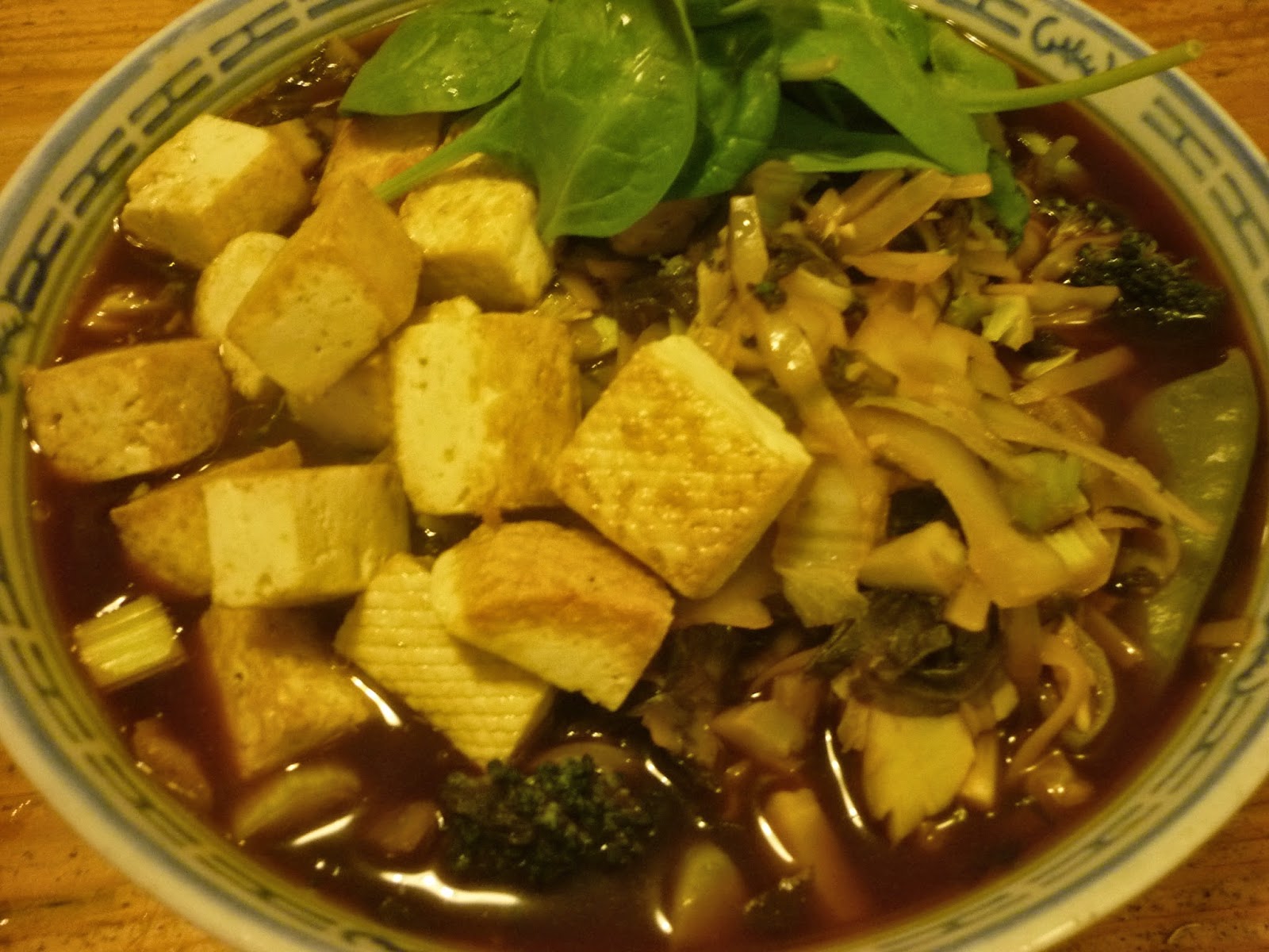 Food to Change the World Homemade Wagamama teriyaki fried tofu ramen soup