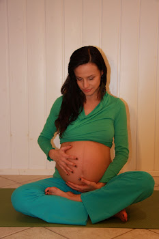 Me and Zoe, 2 days before her birth in Omnitom Organic Yoga Wear