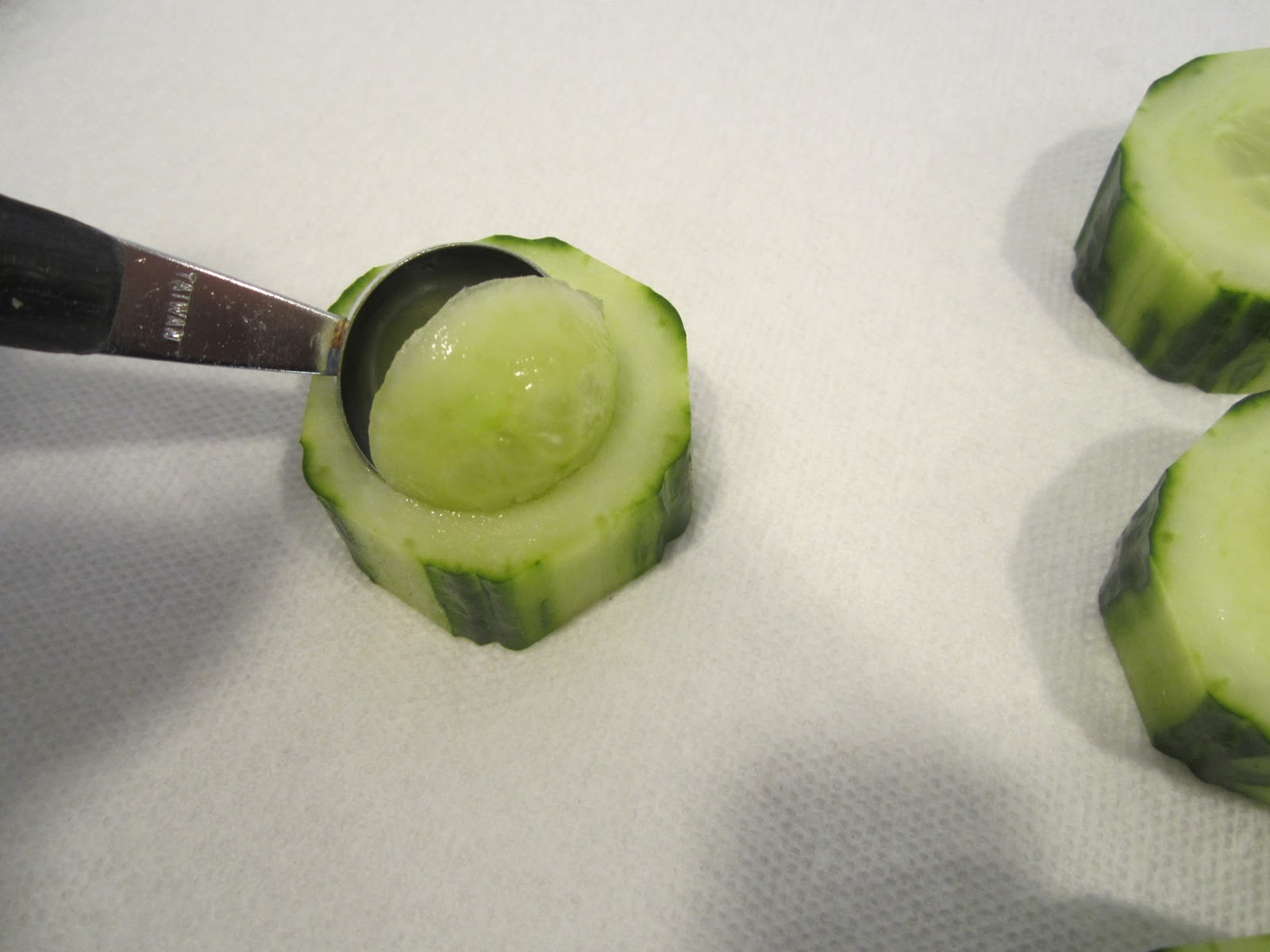 The Full Plate Blog making cucumber cups