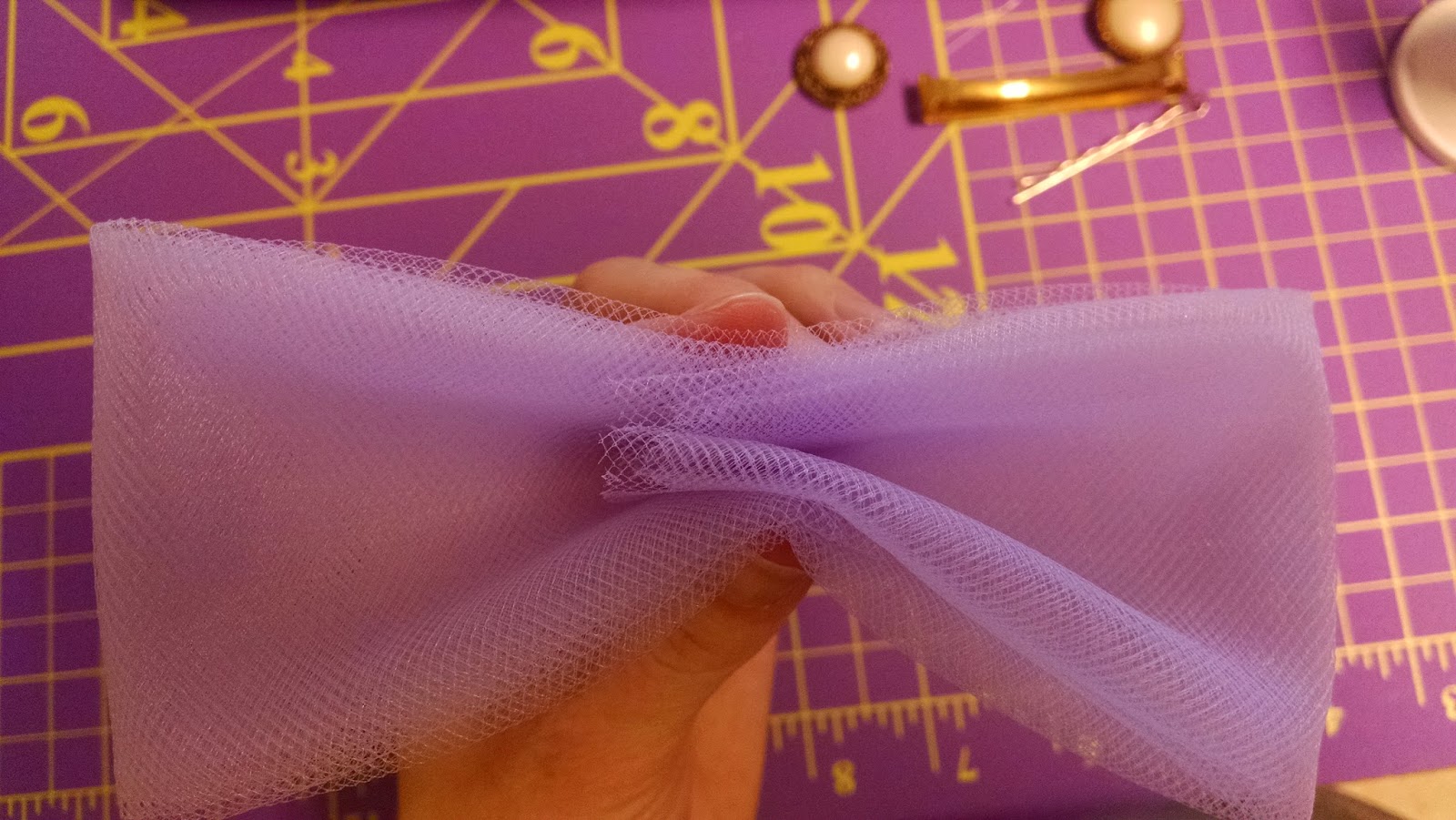 A Kid Friendly World Tulle Hair Bow