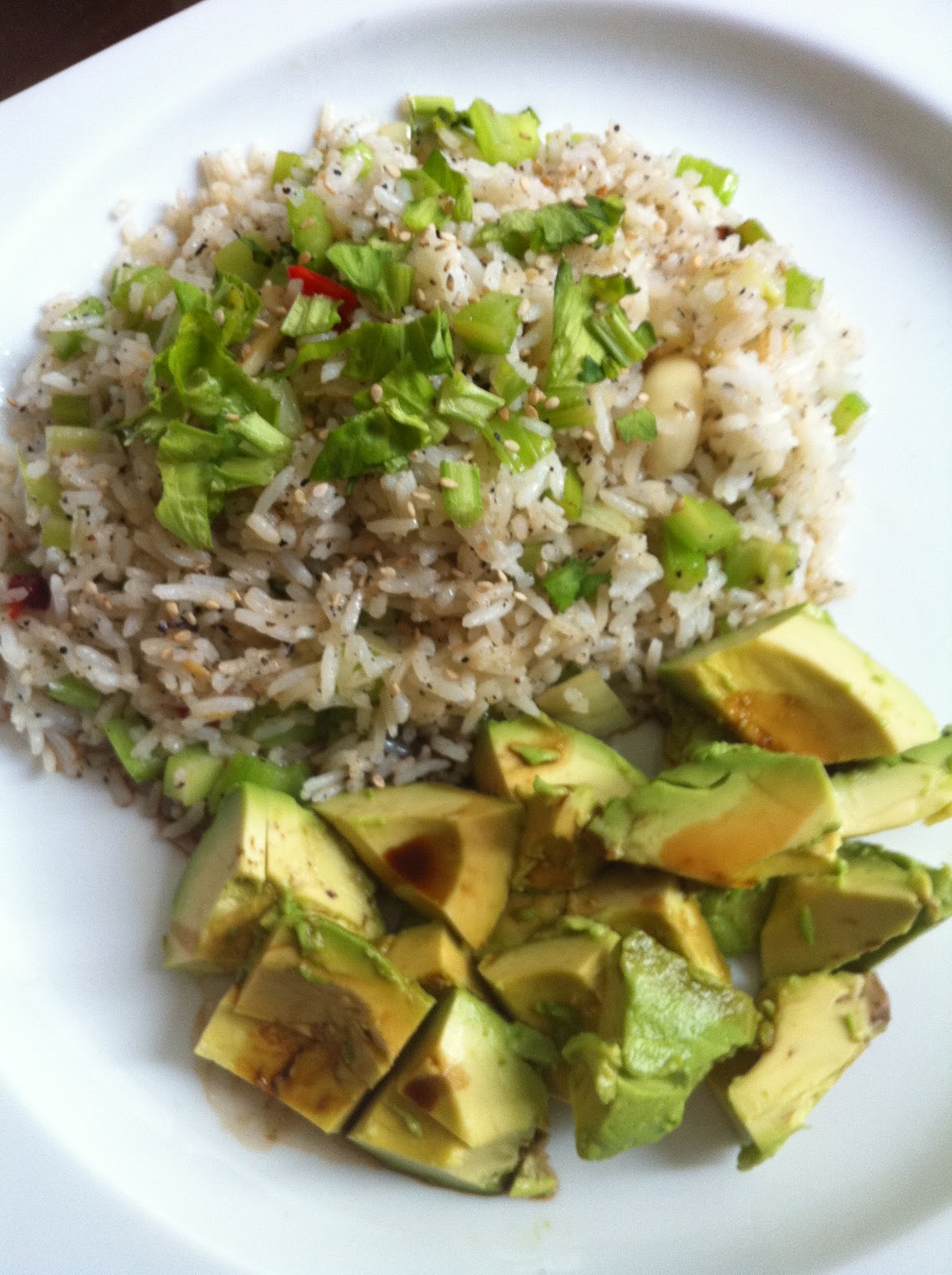 PJ Maki NYC Hell's Kitchen Day 14 Detox special Celery fried rice