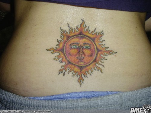 Sun Tattoos Aztec sun tattoos Sun tattoos pictures Tribal Sun Tattoos
