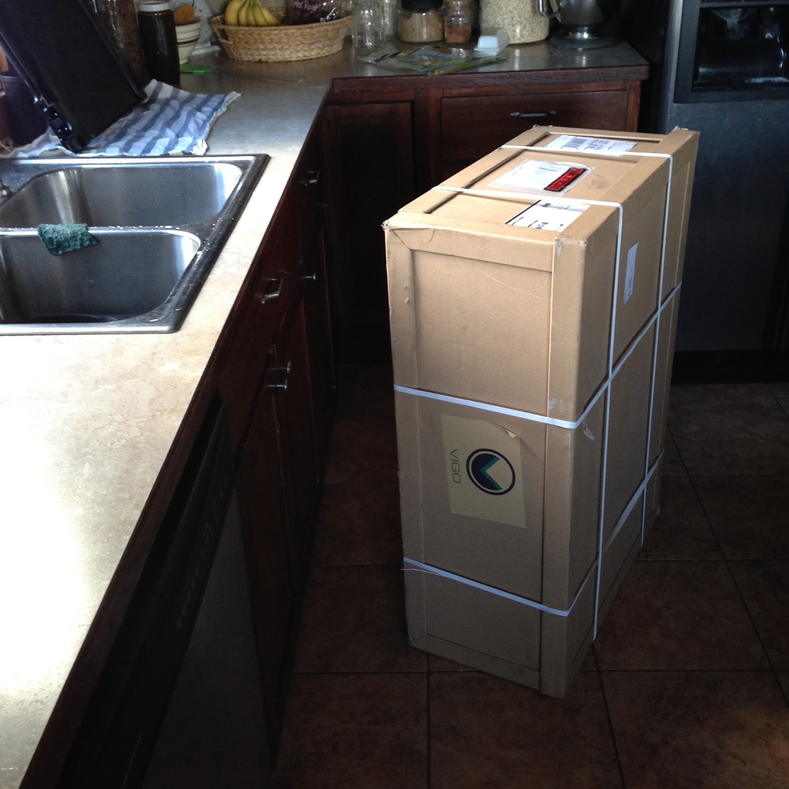 New Stainless Steel Apron Front Sink + how we installed it in existing