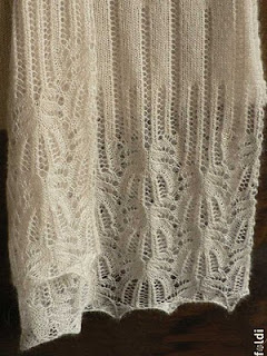 frost flower lace shawl