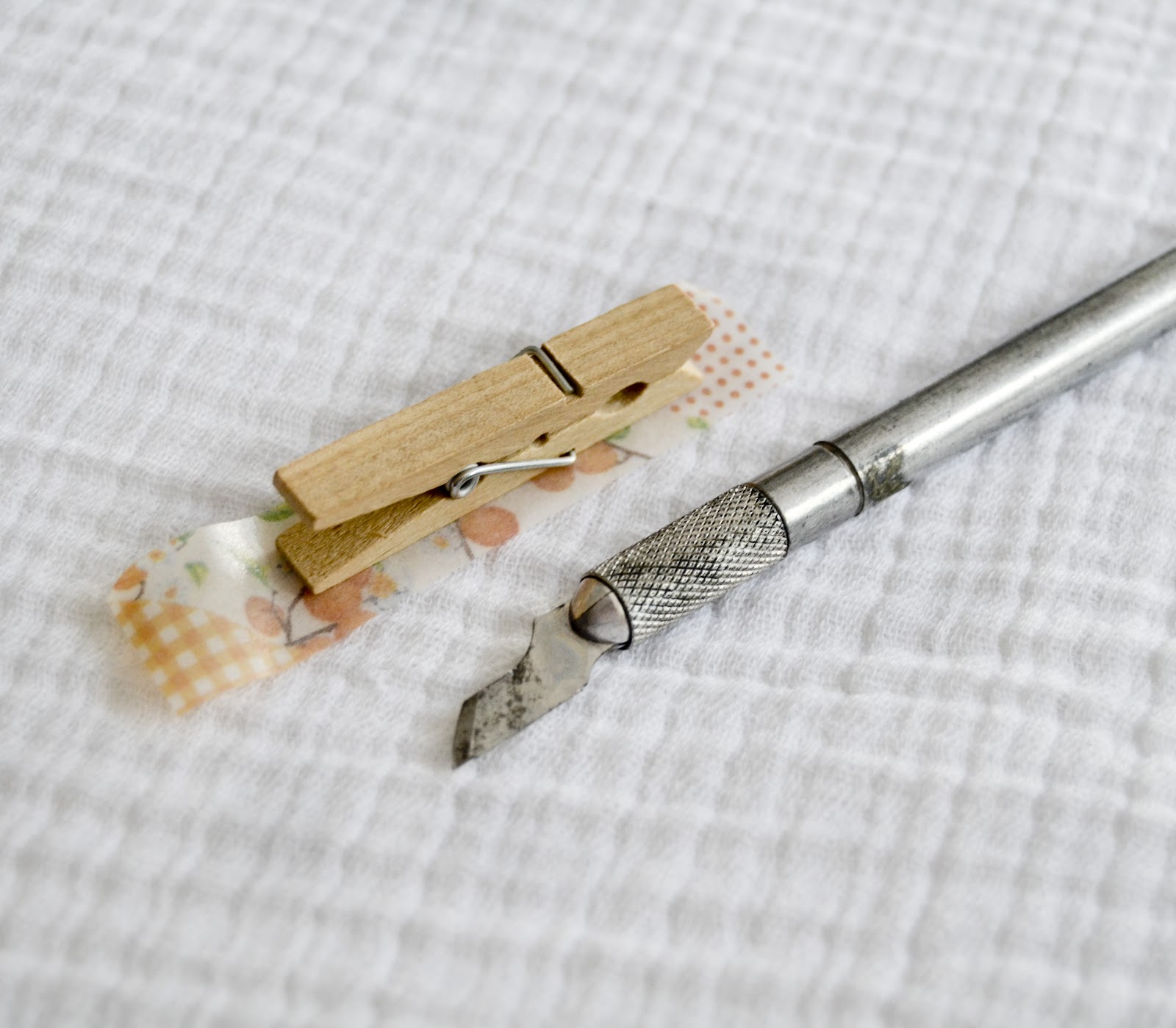 washi clothespins, part one tutorial