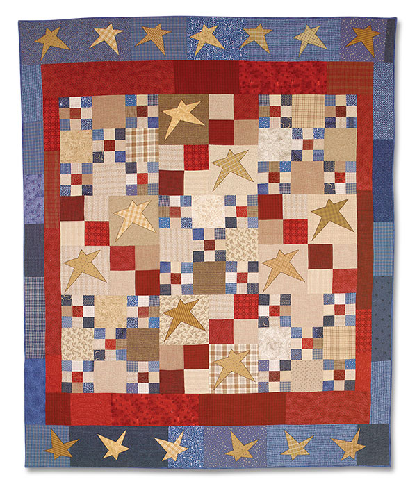 Patriotic Patch Quilted Bedding