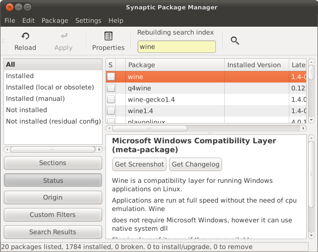 Install Application Using Wine Ubuntu Repository