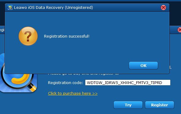 iphone data recovery registration code