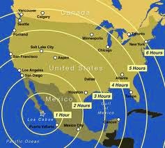 AIR TRAVEL TIME DISTANCES