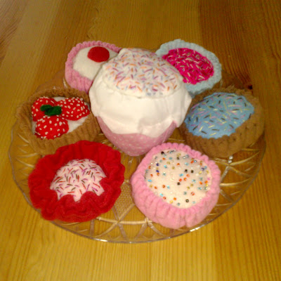 cupcake theme party fabric cupcakes