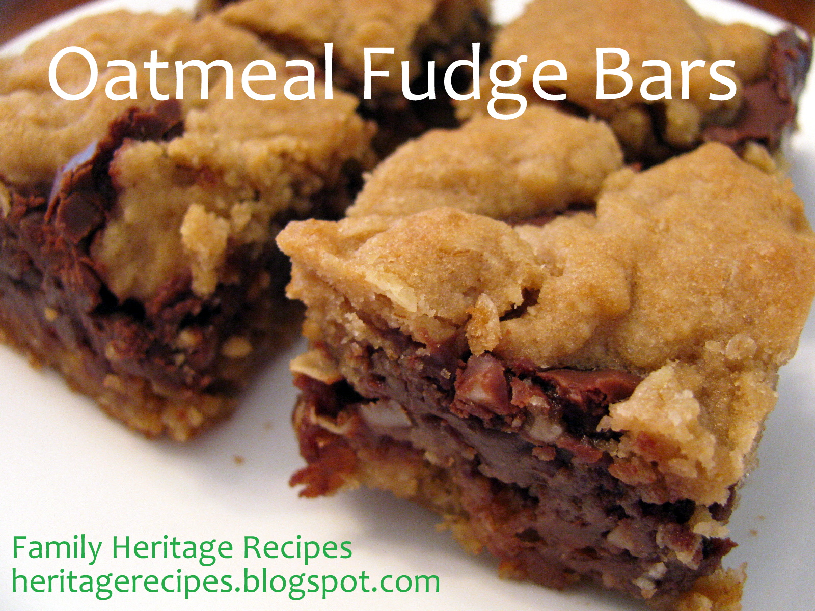 Oatmeal Fudge Bars