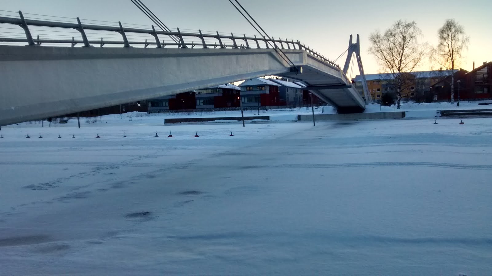 An Iced Over Porvoo River.